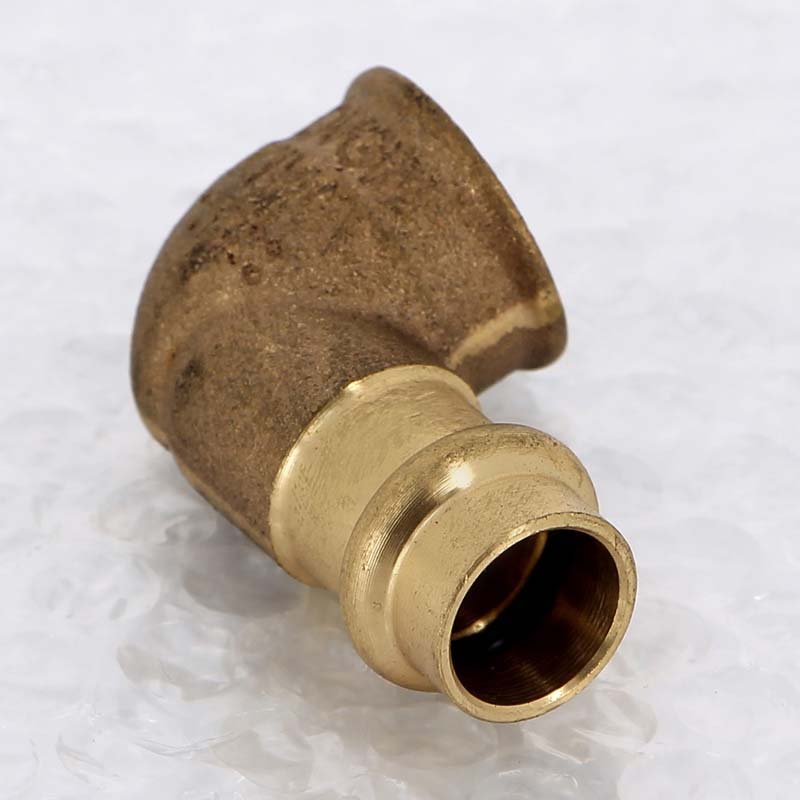 Угол 90° пресс-В бронзовый Viega Sanpress 15х1/2 108441