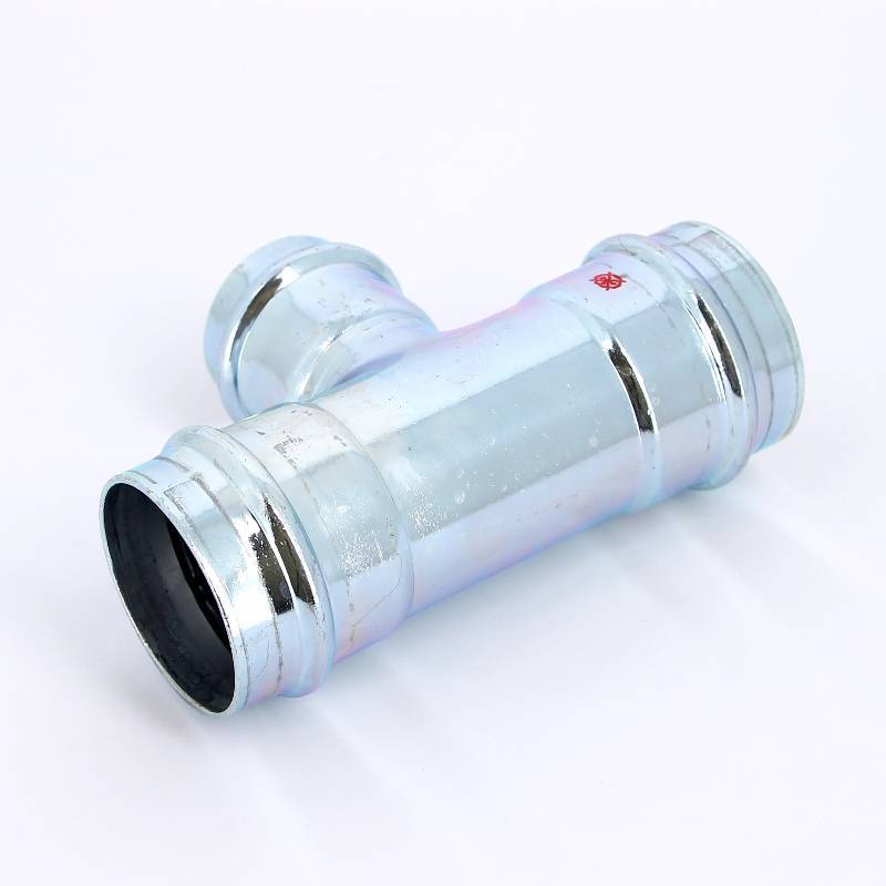 Тройник пресс IBP >B< Press Carbon 54х42х54 мм оцинкованная сталь PC5130 0544254