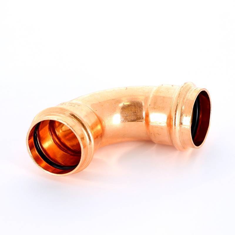 Угольник 90° пресс IBP >B< Press 35 мм медный P5002 03500000