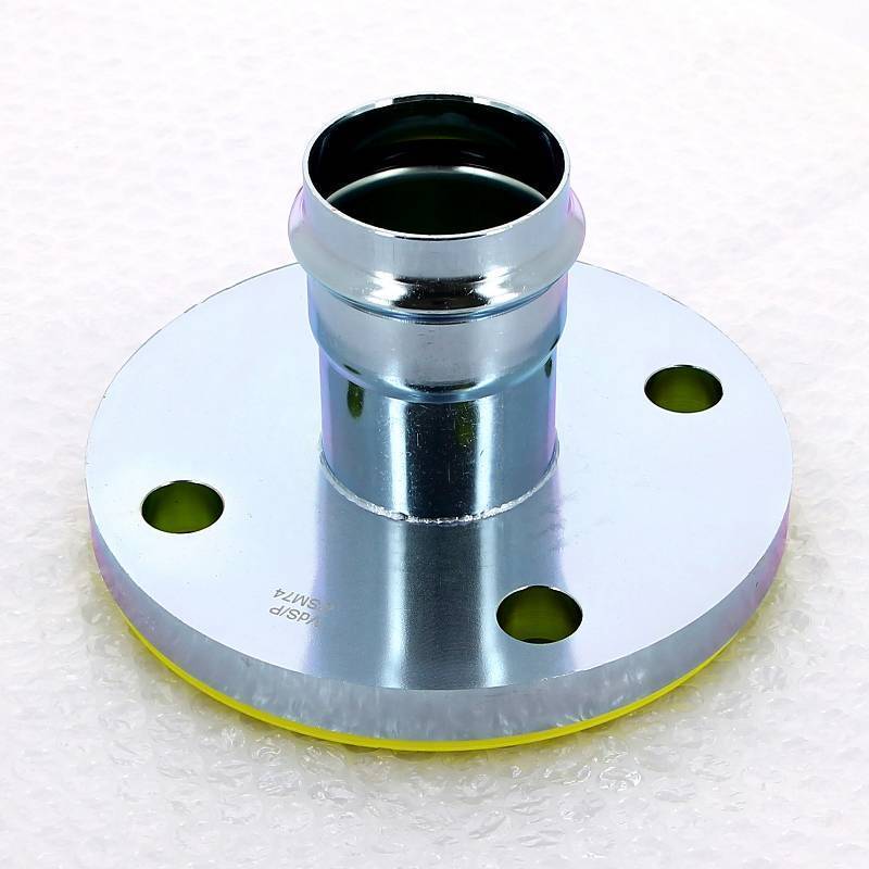 Переход фланец-пресс Viega Prestabo оцинкованная сталь 50x54 мм PN10/16 643560