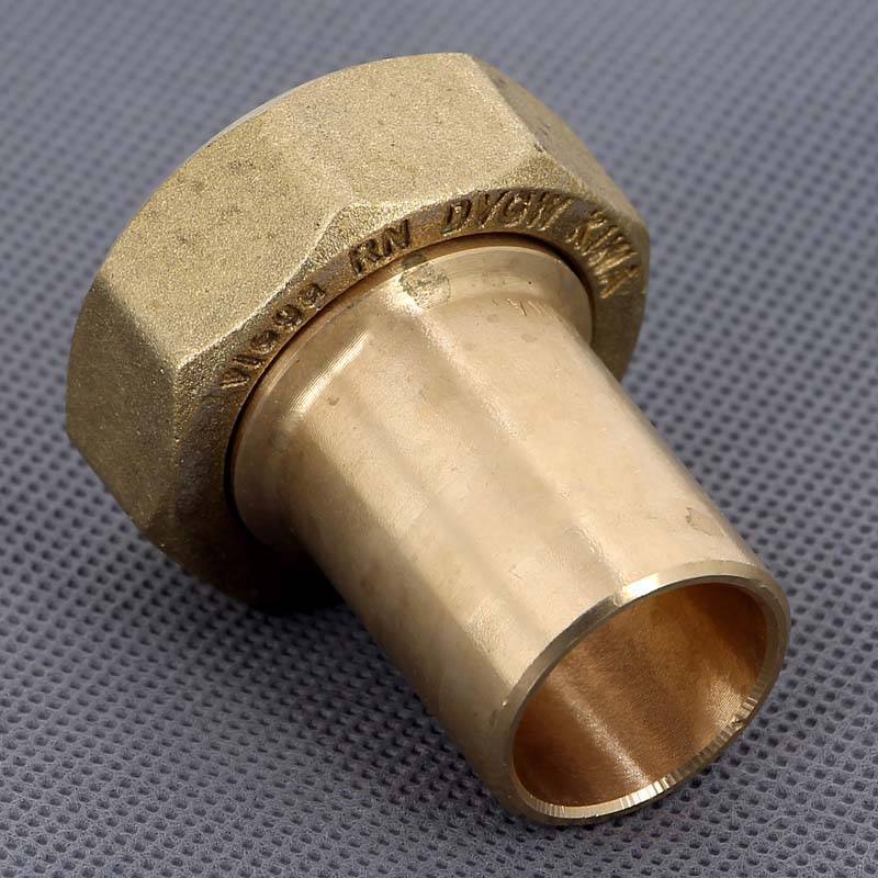 Вставка с накидной гайкой бронза Viega Sanpress 28х1 1/4 338534