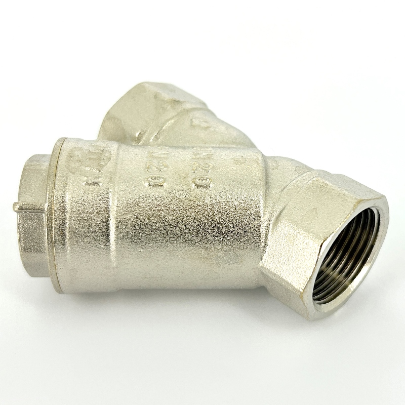 Фильтр косой ВВ 3/4 600 мкм с отверстием для пломбировки, никелированный