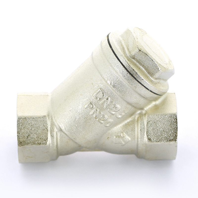 Фильтр прямой STOUT 1 ВВ 500 мкм никелированный SFA-0001-002500