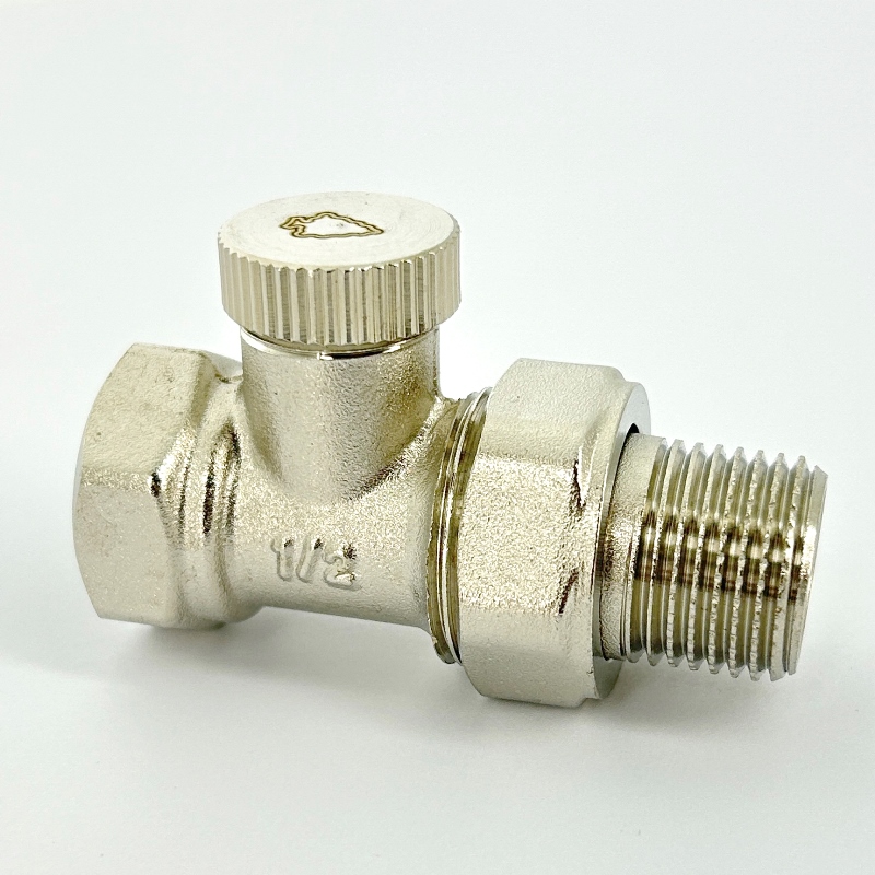 Вентиль обратный НВ 1/2 никелированный с разъемным соединением, Element