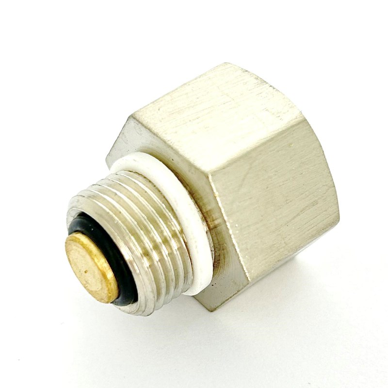 Клапан отсечной для воздухоотводчика ВН 1/2 х 3/8, никелированный