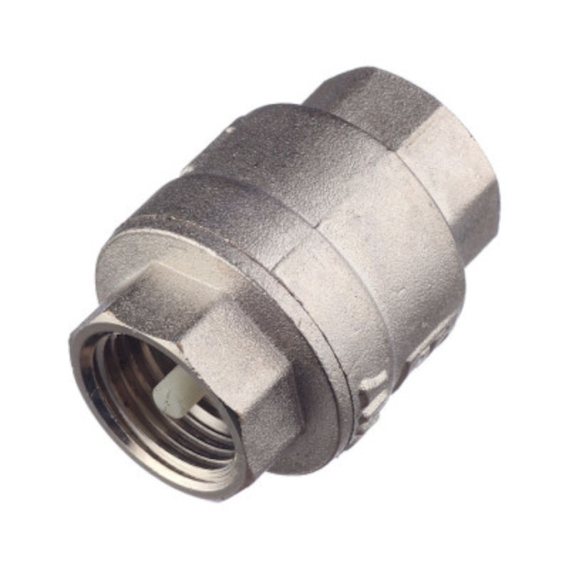 Клапан обратный ВВ 1/2 OPTIMAL пружинный с металлическим затвором, никелированный