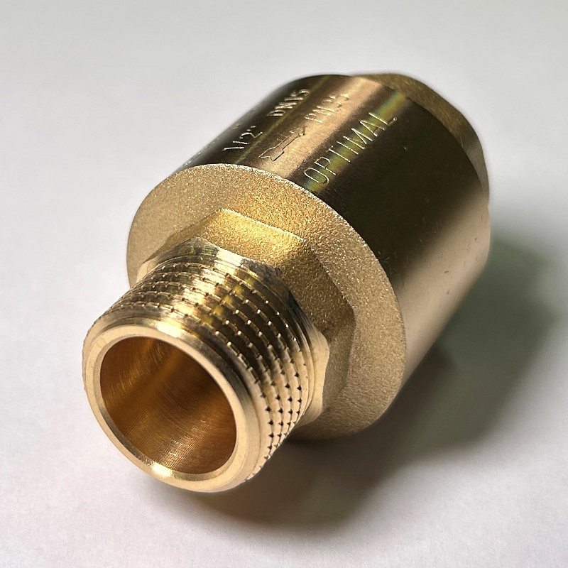 Клапан обратный НВ 1/2 OPTIMAL пружинный с металлическим затвором