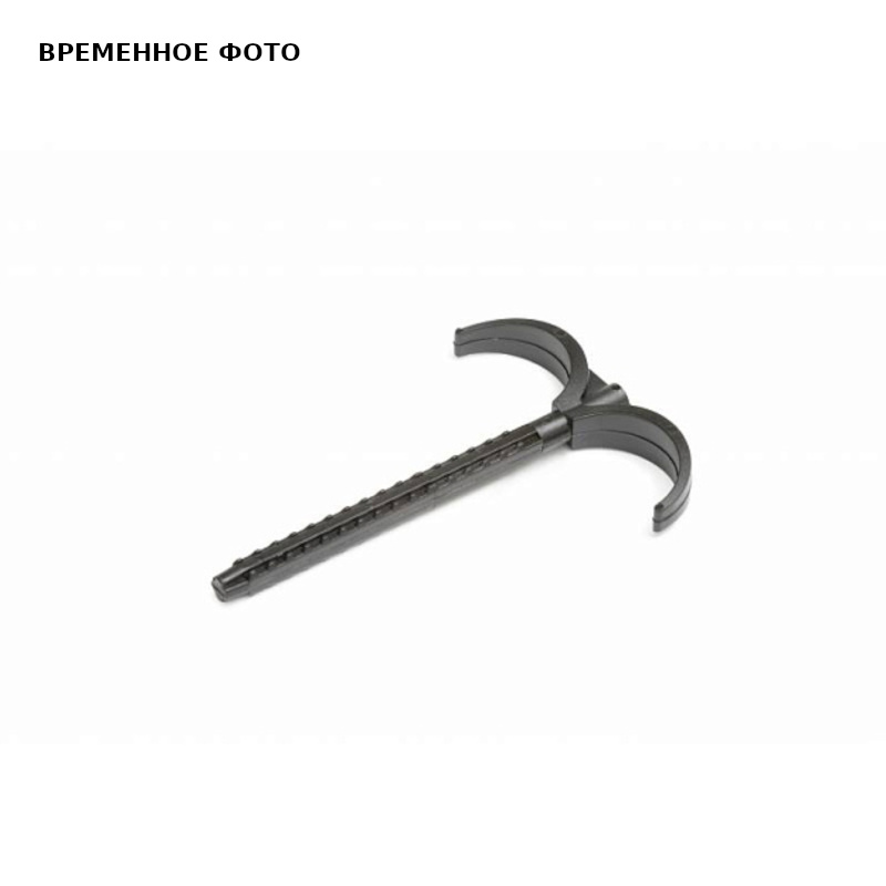 Крюк 8x100 двойной с дюбелем для 2-х труб d32 мм