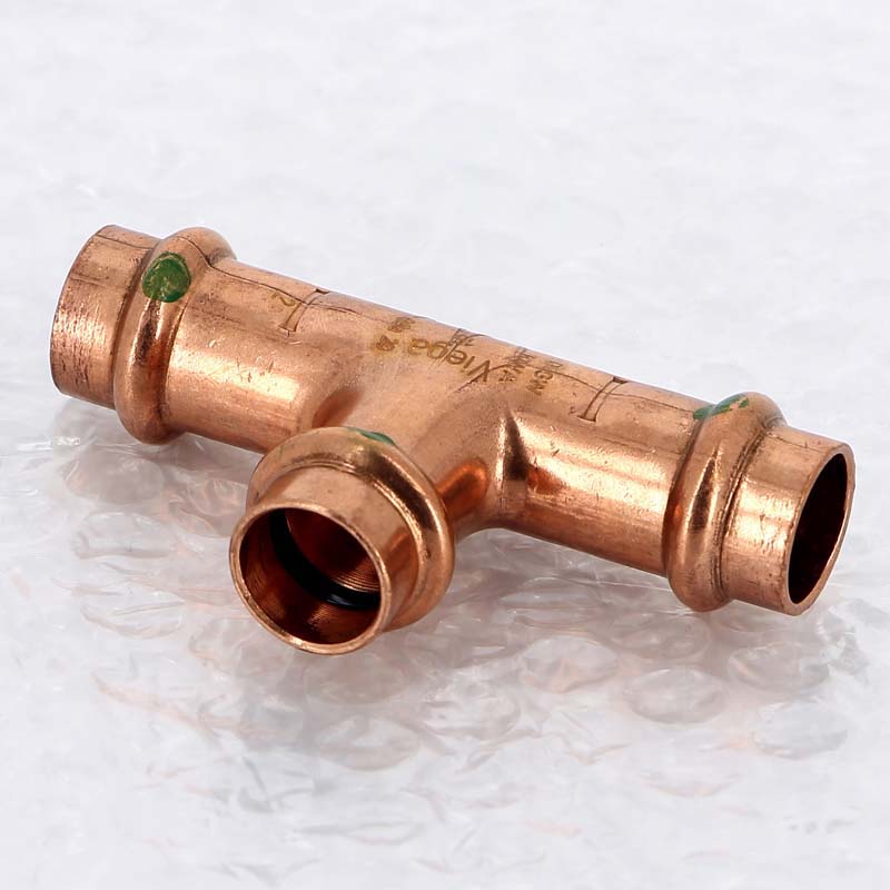 Тройник пресс 15 медь Profipress SC-Contur