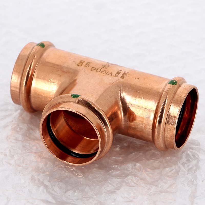 Тройник пресс 35 медь Profipress SC-Contur