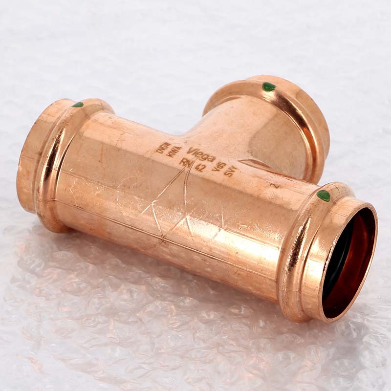 Тройник пресс 42 медь Profipress SC-Contur