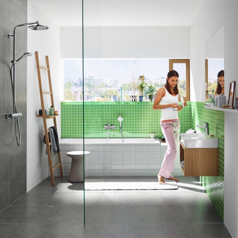 Смеситель для ванны Hansgrohe Novus однорычажный настенный хром 71040000