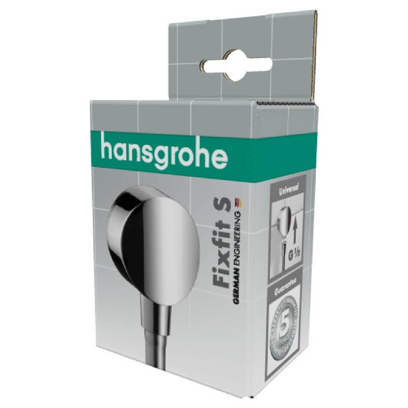 Шланговое подсоединение Hansgrohe FixFit S без клапана хром 27453000