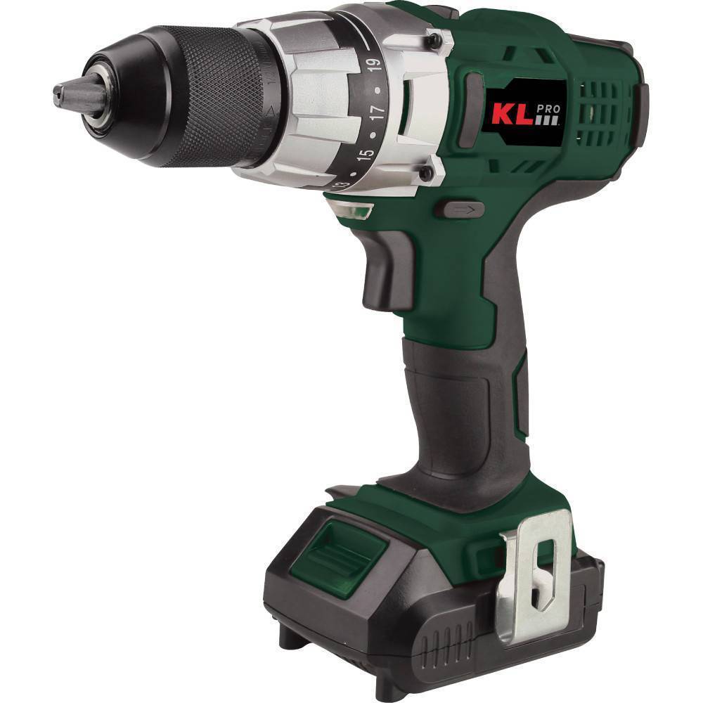 Аккумуляторная дрель-шуруповерт KLPRO KLNM18-20 18 В 2.0 Ач Li-ion 40 Нм KLNM18-20