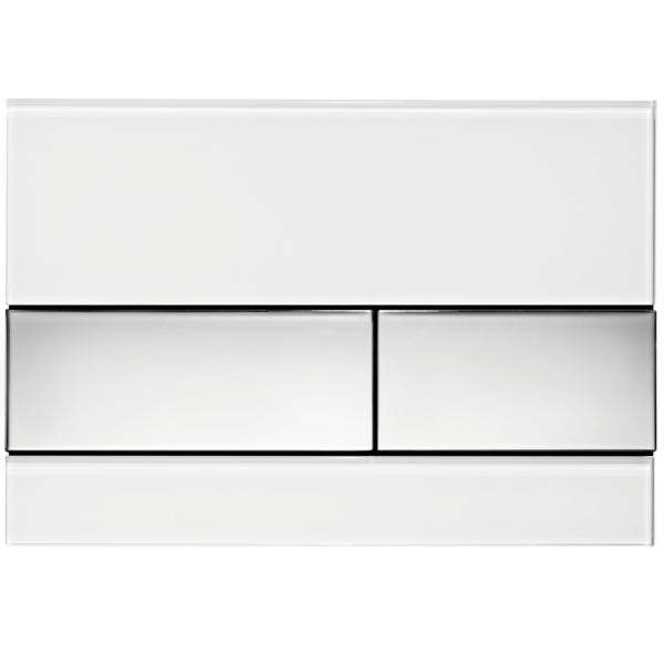 Панель смыва для унитаза TECE TECEsquare стеклянная белый/хром 9240802