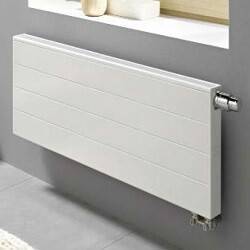 Радиатор стальной панельный Kermi therm-x2 Line-V PLV 22 300x1400 мм нижнее правое подключение RAL 9016 PLV220301401R2Y