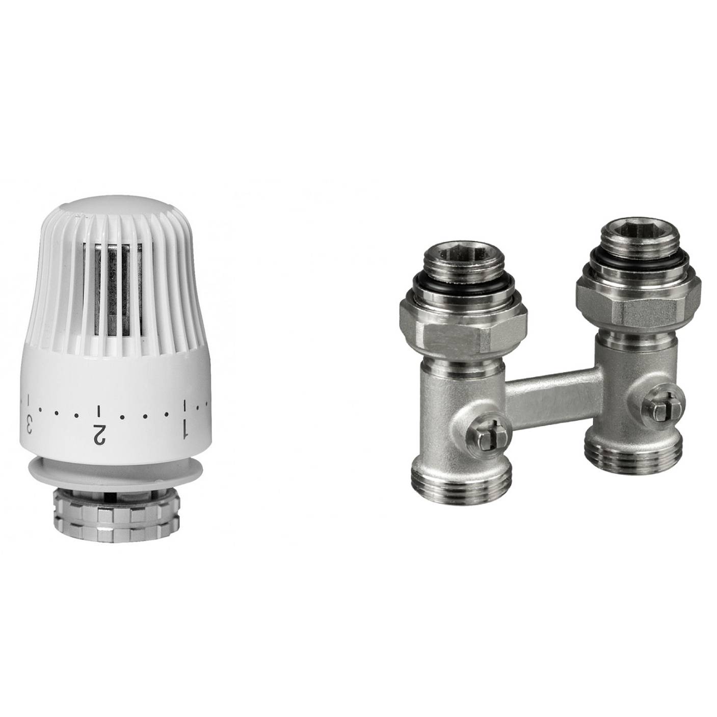 Комплект терморегулирующий Ридан RLV-KB 20 + TR 84 3/4 угловой 013G7087R