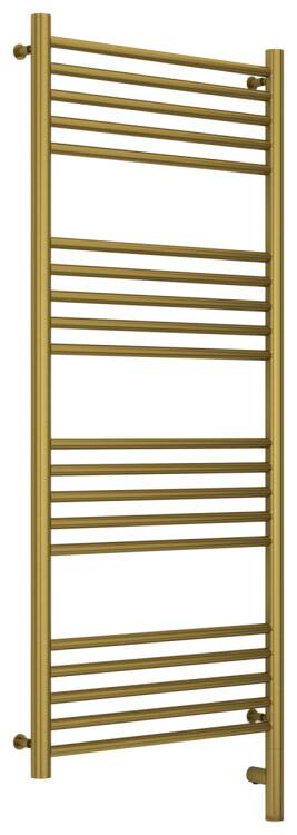 Полотенцесушитель электрический Сунержа Богема 3.0 1200x500 мм МЭМ нижнее справа латунь состаренная 05158051250