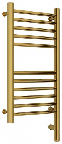 Полотенцесушитель электрический Сунержа Богема 3.0 600x300 мм нижнее справа золото 0358056030