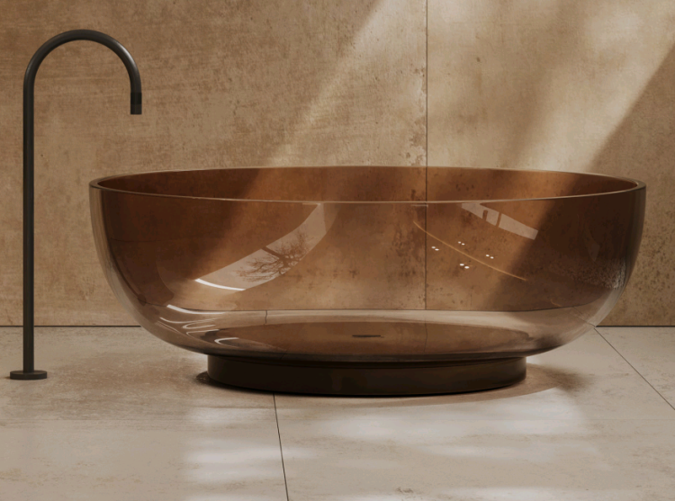 Ванна DEA Design Round 1500х1500х520 мм Brown Copper DD86101500R9