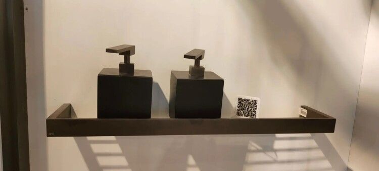 Дозатор для жидкого мыла, Gessi, Rettangolo, шгв 105-85-178, черный (Glossy Black), цвет дозатора-Black Metal Brushed PVD