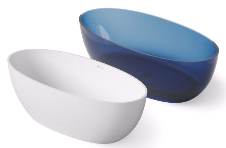 Ванна, DEA Design, Nature, шгв 1700-800-550, цвет-белый матовый (Matt White, Bianco Opaco)