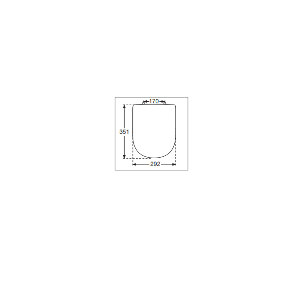 Сиденье для писсуара Villeroy & Boch Subway 292x351 мм альпийский белый 9956S101
