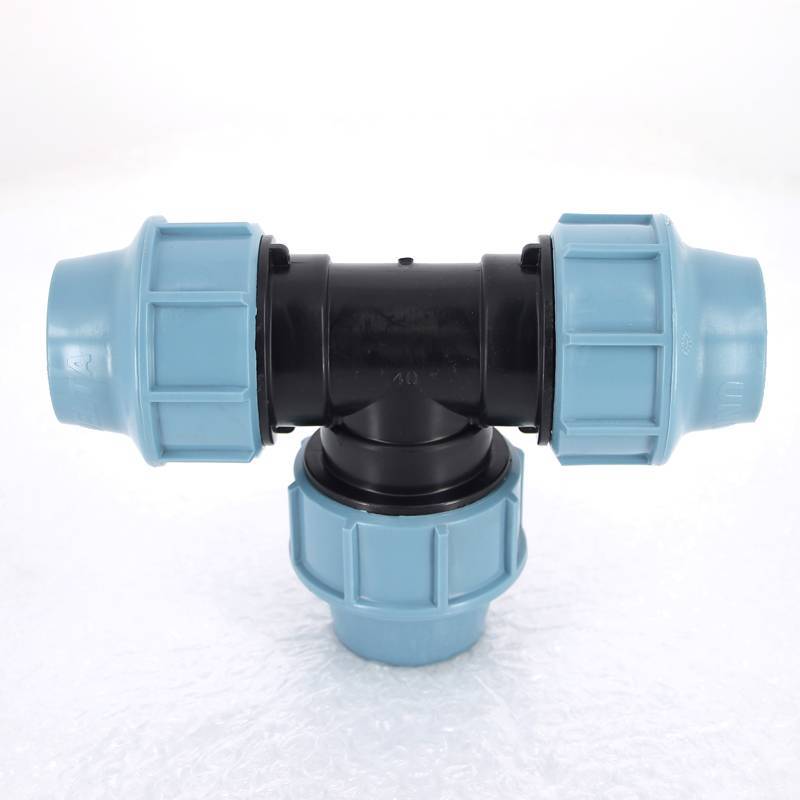 Тройник обжимной для ПНД труб Unidelta 40 мм 1005040000