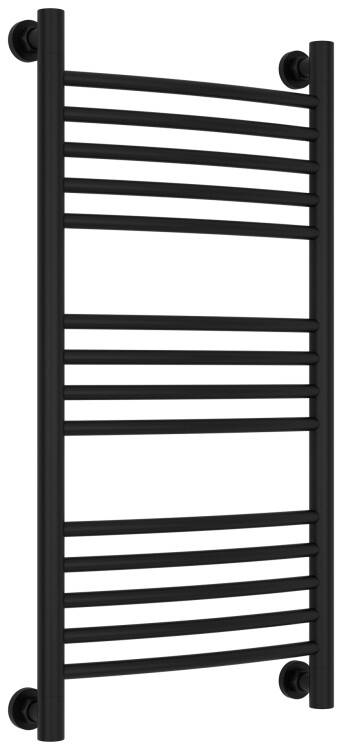 Полотенцесушитель водяной Сунержа Богема выгнутая 800x400 мм чёрный матовый 3102218040
