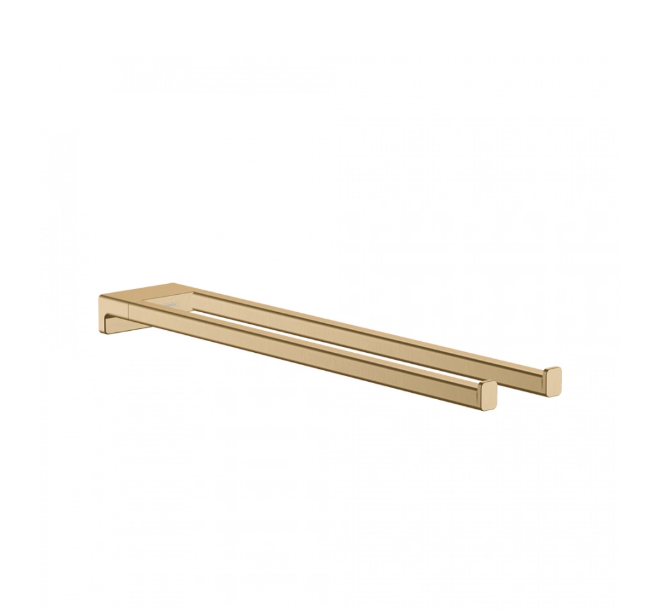 Полотенцедержатель двойной Hansgrohe AddStoris 445 мм Brushed Bronze 41770140
