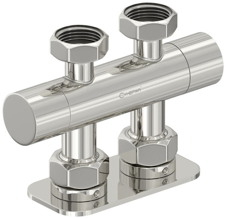 Вентиль, Сунержа, EU50, шгв 136-50-99, 2 х НГ G 3/4 / 2 х НГ G 3/4, прямой, цвет-сталь (без покрытия)
