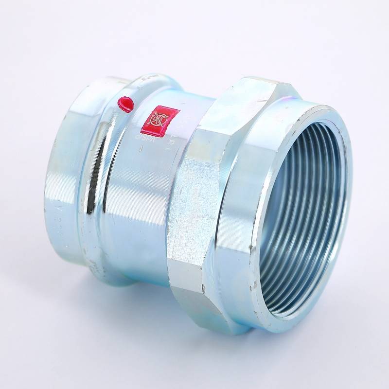 Муфта переходная пресс-В Viega Prestabo 54х2 оцинкованная сталь 642228