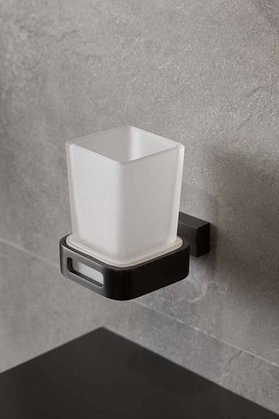 Стакан для зубных щеток подвесной Boheme Q графит 10944-GM