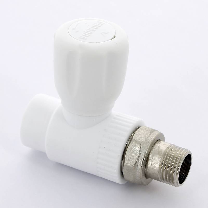 Кран радиаторный прямой Pro Aqua 25x3/4 полипропиленовый с разъемным соединением PA41010