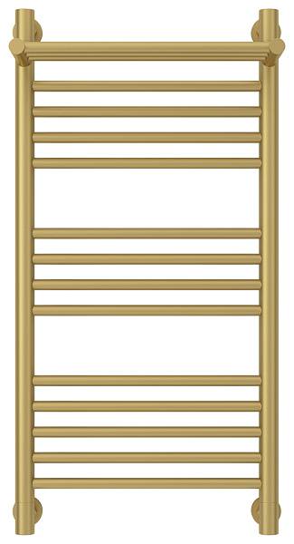Полотенцесушитель водяной Сунержа Богема+ с 1 полкой 400x800 мм матовое золото 032-0223-8040