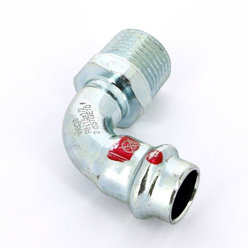 Угол пресс-Н оцинкованная сталь Viega Prestabo 15x1/2 558413