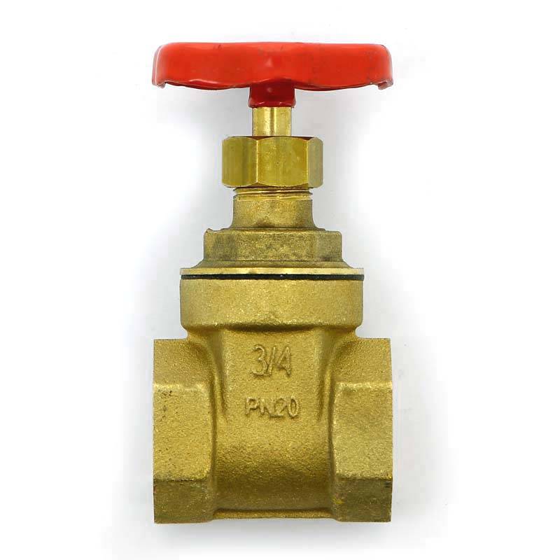 Задвижка клиновидная латунная Uni-Fitt 3/4 ВВ PN20 142G3000