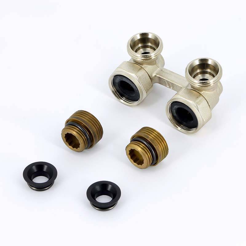 Узел радиаторный Watts Industries ECK H-образный угловой 3/4x1/2 НВ 10001886