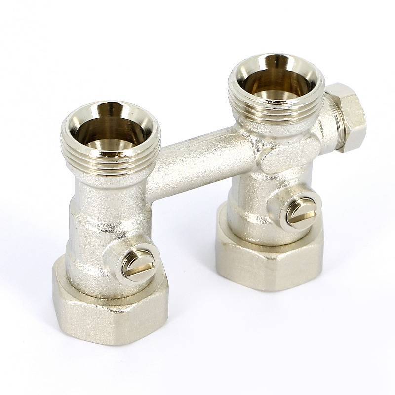 Узел радиаторный прямой Uni-Fitt с байпасом НВ 3/4 EK x 3/4 EK 190N3300