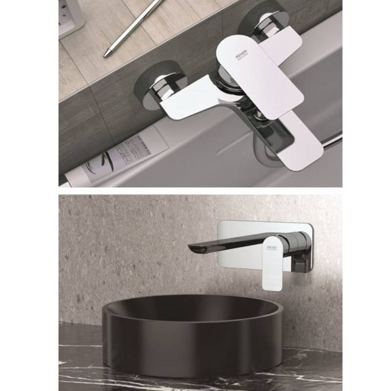 Смеситель для раковины Remer Infinity с донным клапаном хром I10