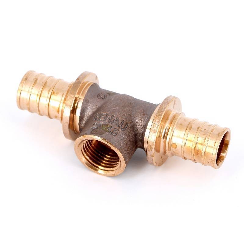 Тройник надвижной бронзовый REHAU RAUTITAN RX+ 25-1/2-25 ВР 456414