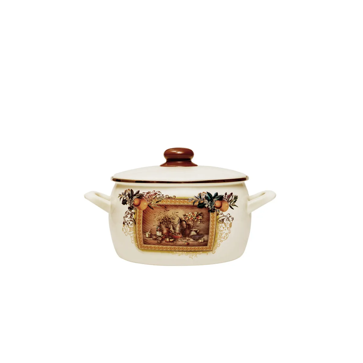 Кастрюля эмалированная Metrot Картина 2.2 л 7307