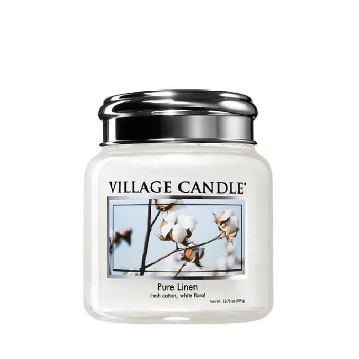 Ароматическая свеча Village Candle Хлопок и лен 92 г 10126