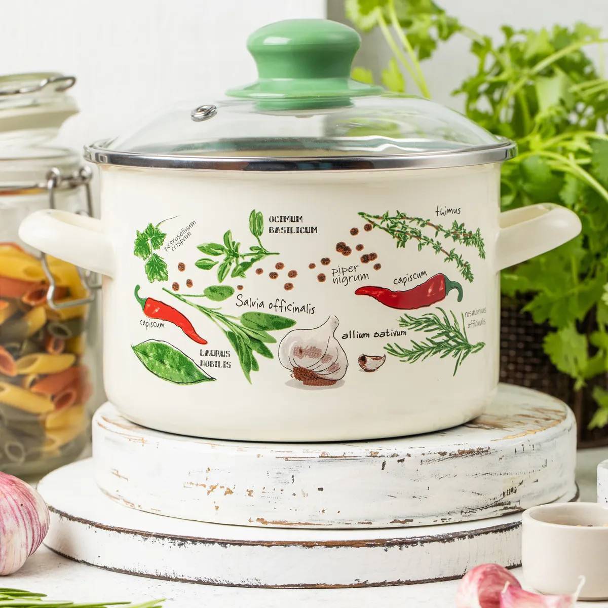 Набор кастрюль Metrot Специи эмалированная сталь 6 предметов 178872