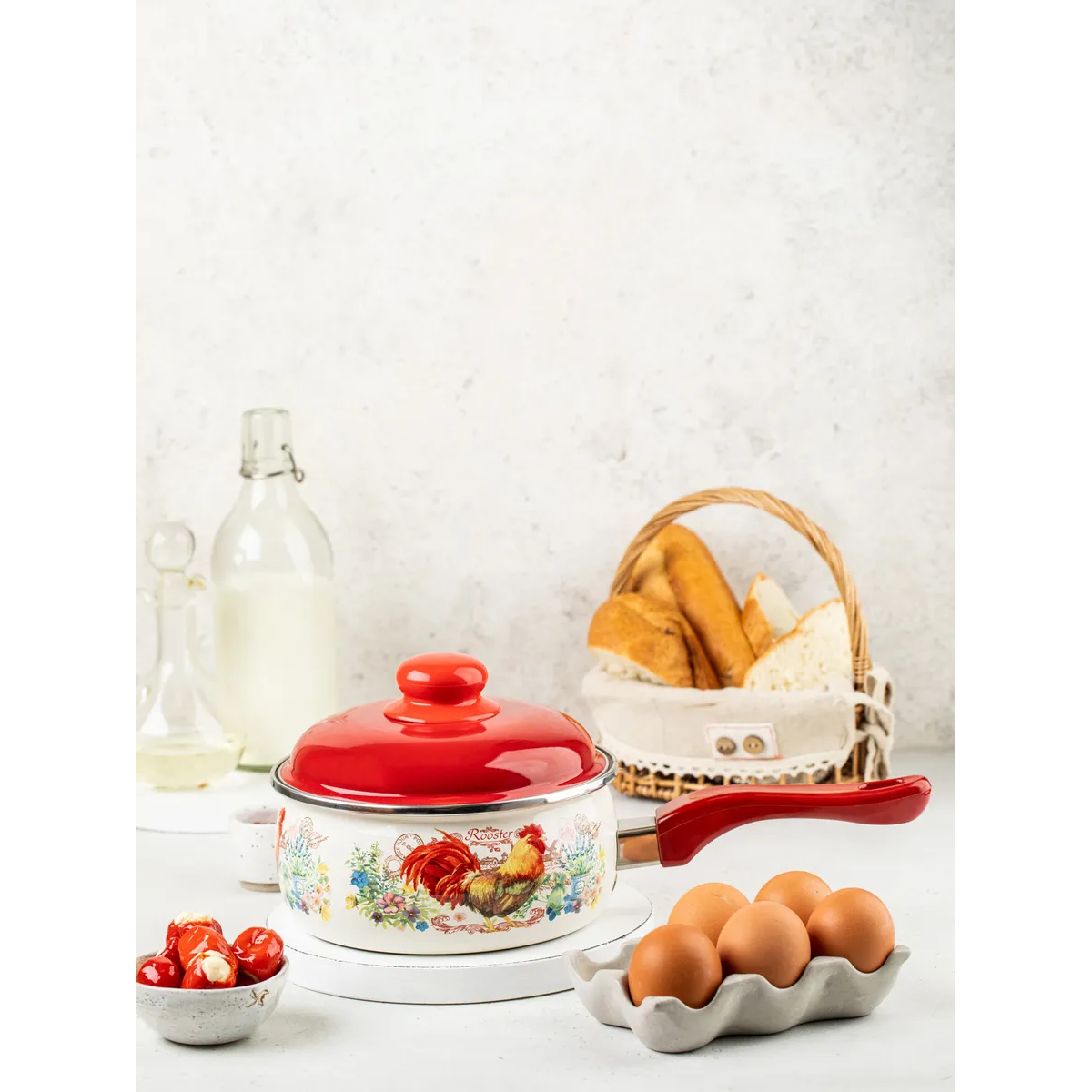 Ковш эмалированный Metrot Золотой Петушок 1,85 л 274841