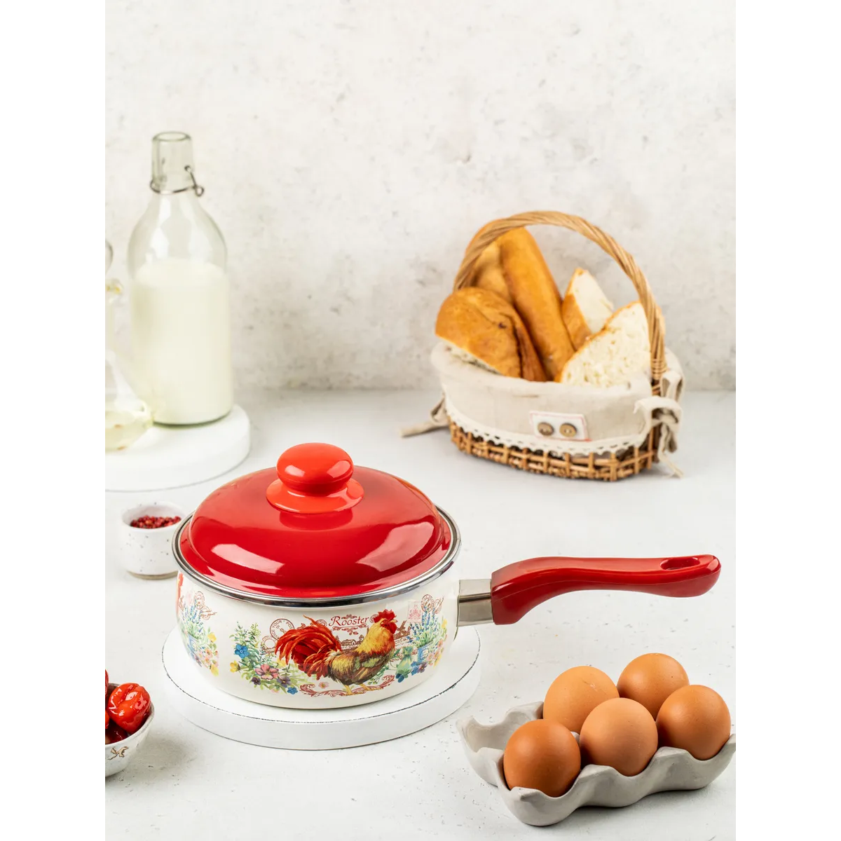 Ковш эмалированный Metrot Золотой Петушок 1,85 л 274841