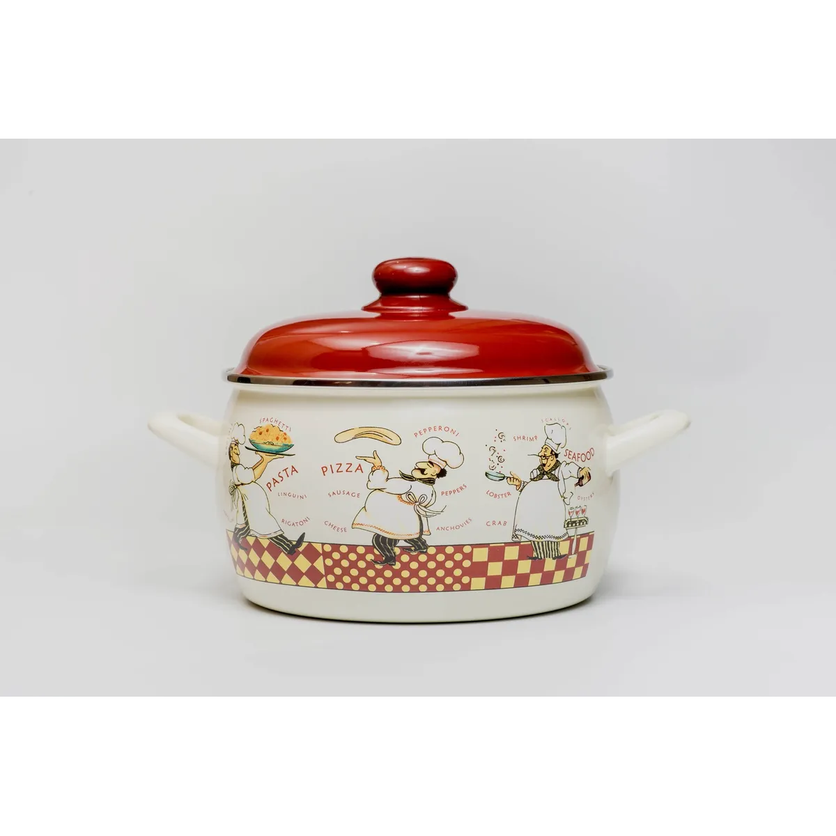 Кастрюля эмалированная Metrot Повара 1.7 л 7368