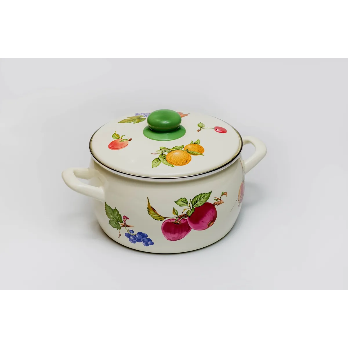 Кастрюля эмалированная Metrot Фрукты 3 л 7358