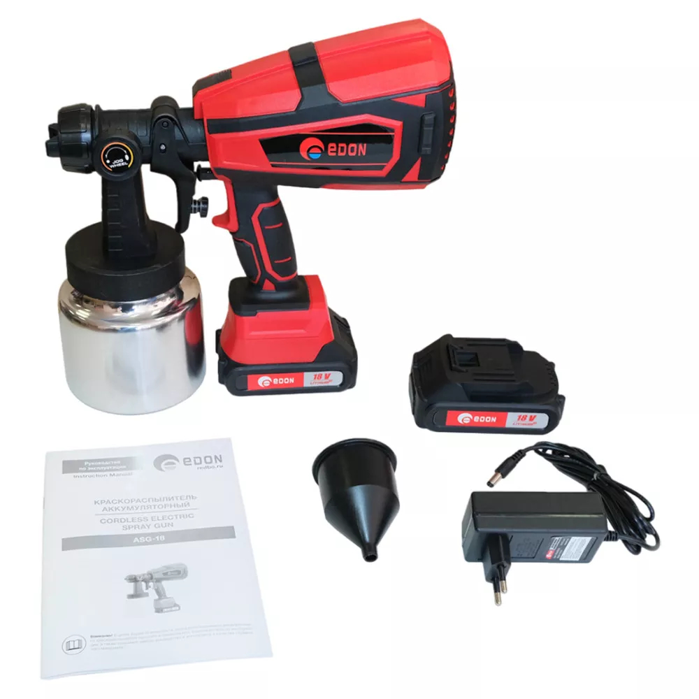 Краскопульт аккумуляторный Edon ASG-18 ASG-18