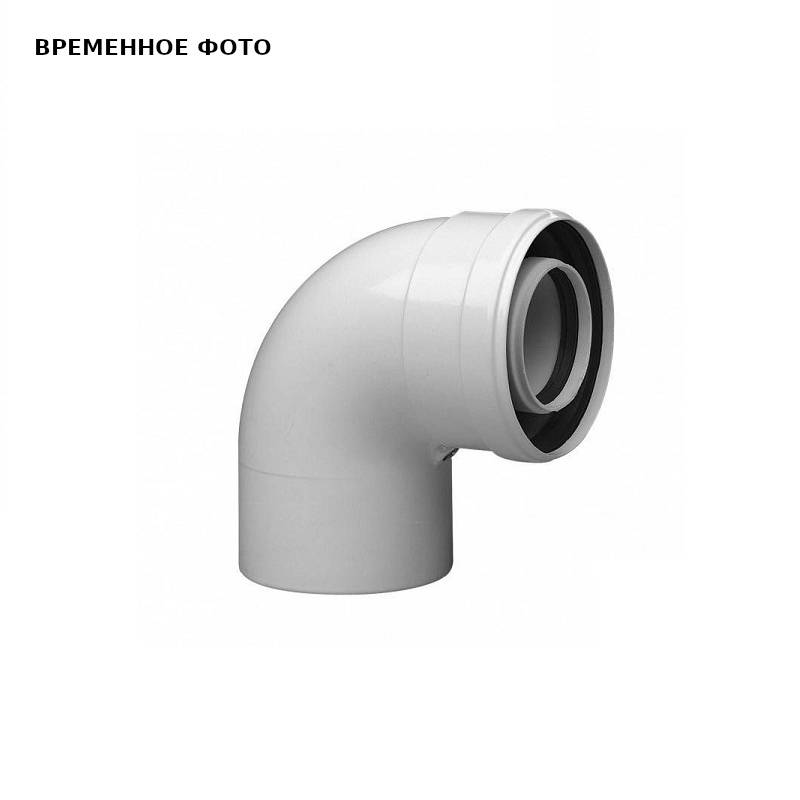 Колено коаксиальное 87° Viessmann 60/100 мм 100002353